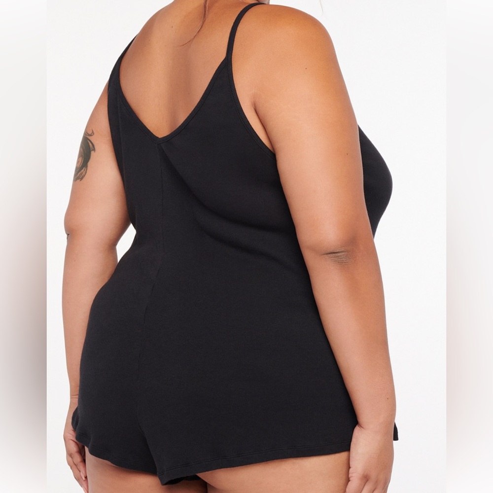 Savage X Fenty Ribbed Sleep Romper EUC